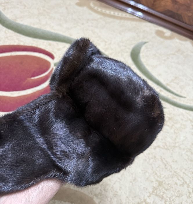 Норковая шапка мужская