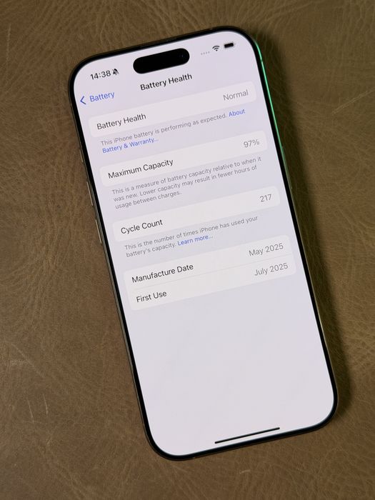 Iphone 16 Pro. Garantie. Sanatate baterie 97%.