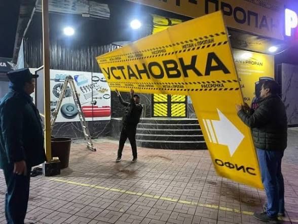 Установка и монтажовка букв va bannerlarn ustanovka va mantaj ishlari