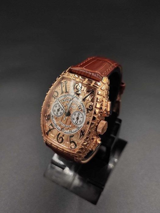 Franck Muller Gold Croco | Кварцов мъжки часовник