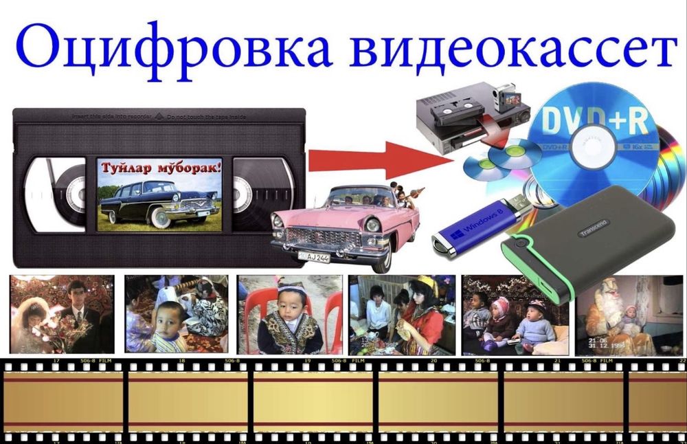 VHS ( kaseta) dan Fleshkaga videolarni o’tkazib beramiz