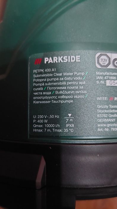 Pompă submersibilă pentru apa curata