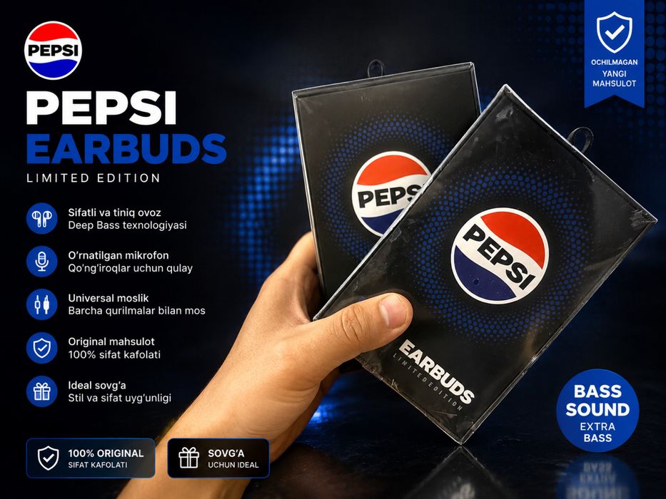 Pepsi naushnik yangi