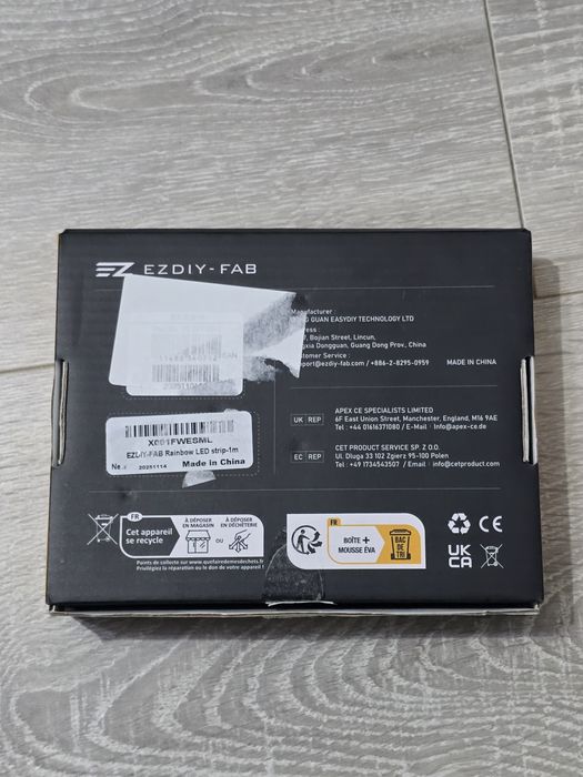 Bandă LED ARGB 5V EZDIY-FAB 1M pentru PC Sync Placă de Bază