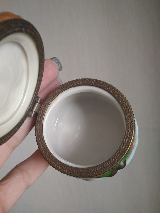 Керамическая шкатулка-сувенир Санта Клаус
