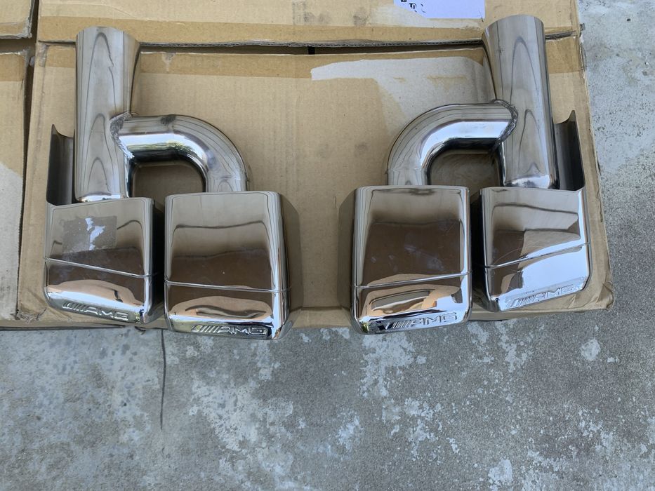 Дифузьор и накрайници CLS63 AMG W218 гърне с АМГ и без пакет BRABUS