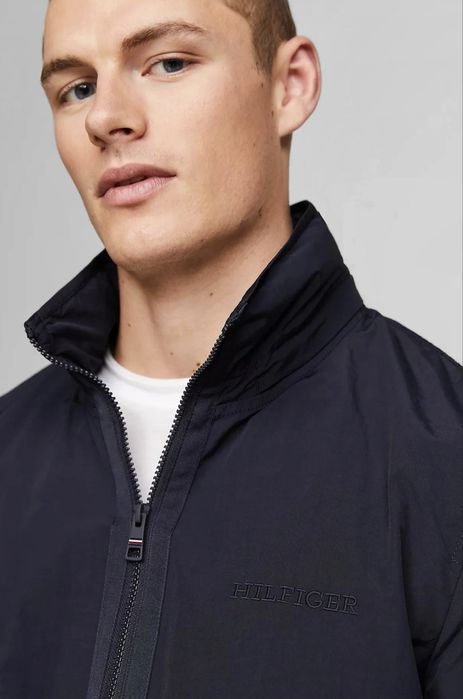 Преходно яке/ветровка Tommy Hilfiger Cotton Mix Stand Collar Jacket