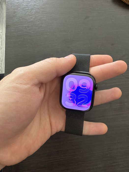 Apple  Watch 11, GPS, 46 mm, Jet Black Aluminium Case + Milanese Loop