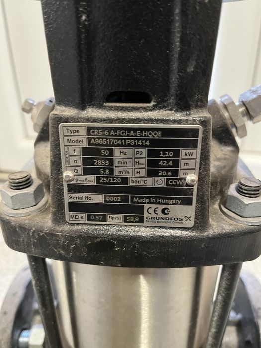 Pompa apa grundfos de 1,1 kw