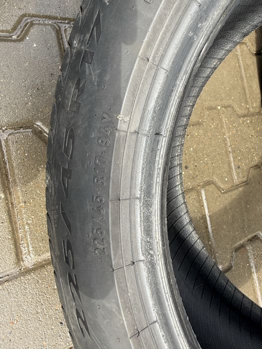2 x Pirelli Powergy 225 45 r17 dot 09.22 vara cauciucuri anvelope