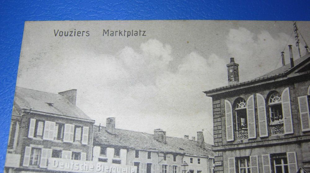 Ilustrata veche/Carte Postala,VOUZIERS,WW1,prizonieri francezi.