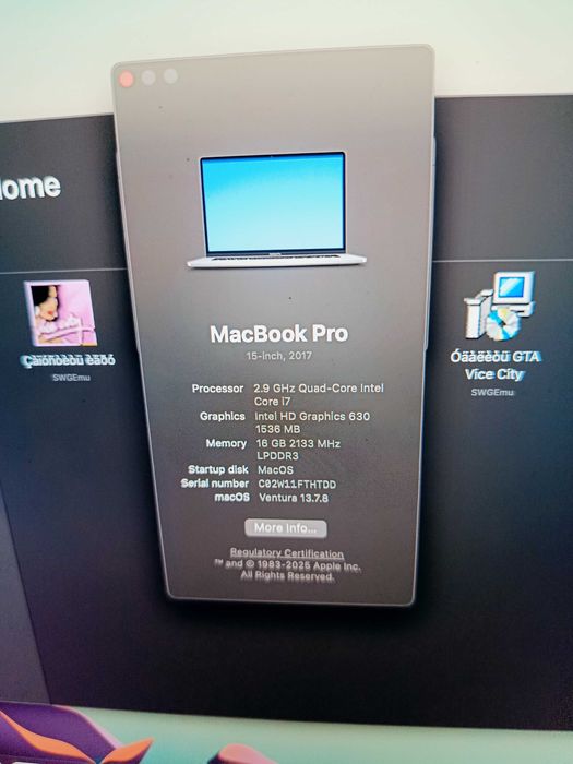 Macbook pro A1707