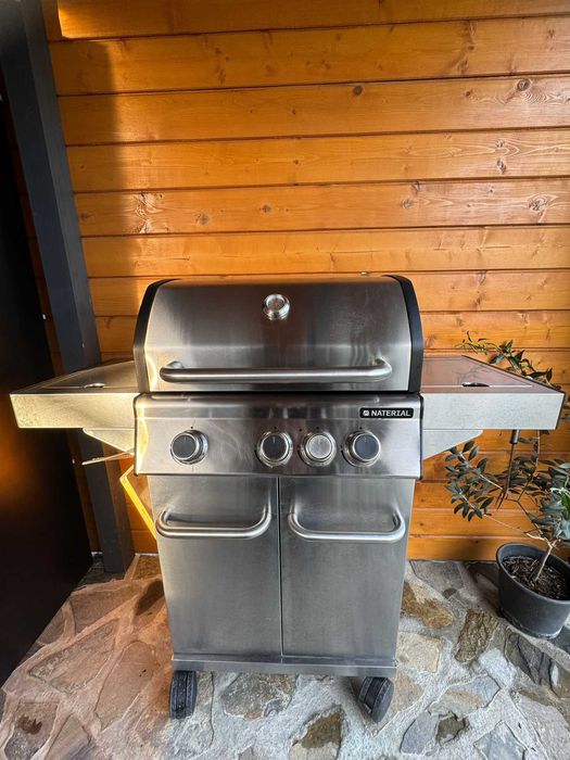 Grătar pe gaz NATERIAL Hudson 3+1 arzătoare