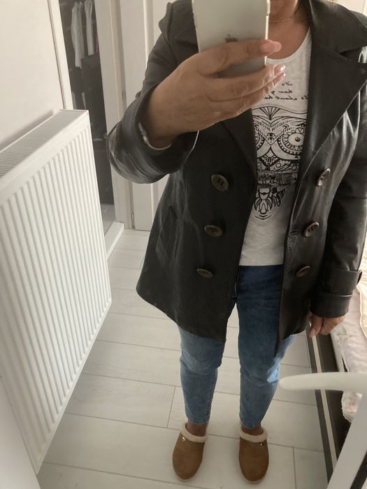 Дамско яке естествена кожа