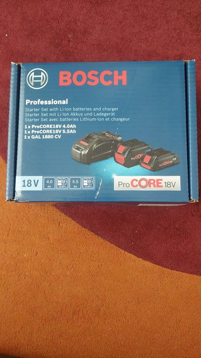 Set incarcator Bosch GAL1880CV+2baterii PROCORE 5.5,4AH