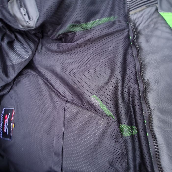 Мото яке и панталон екип естествена кожа