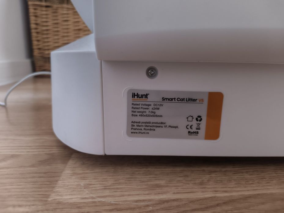 Litieră automată iHunt Smart Cat Litter V5 (cu mic defect la portiță)