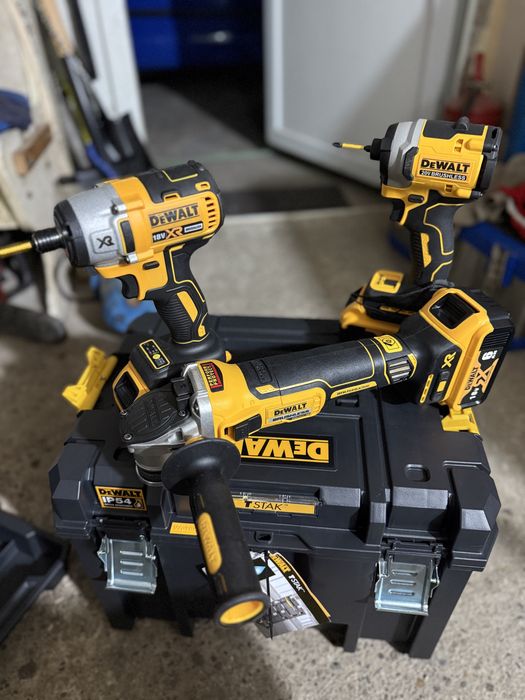 Flex pe acumulator dewalt dcg405nt,filetanta percutie bormasina ,cutie