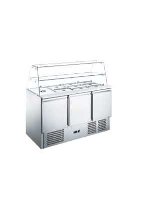 Green Frost S903SQ - Saladeta cu 3 usi/Vitrina expunere 3 usi 4 GN 1/1
