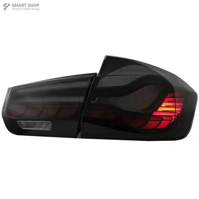 Stopuri OLED BMW Seria 3 F30 (2011-2019) F35 F80 Rosu Fumuriu M4 Desig