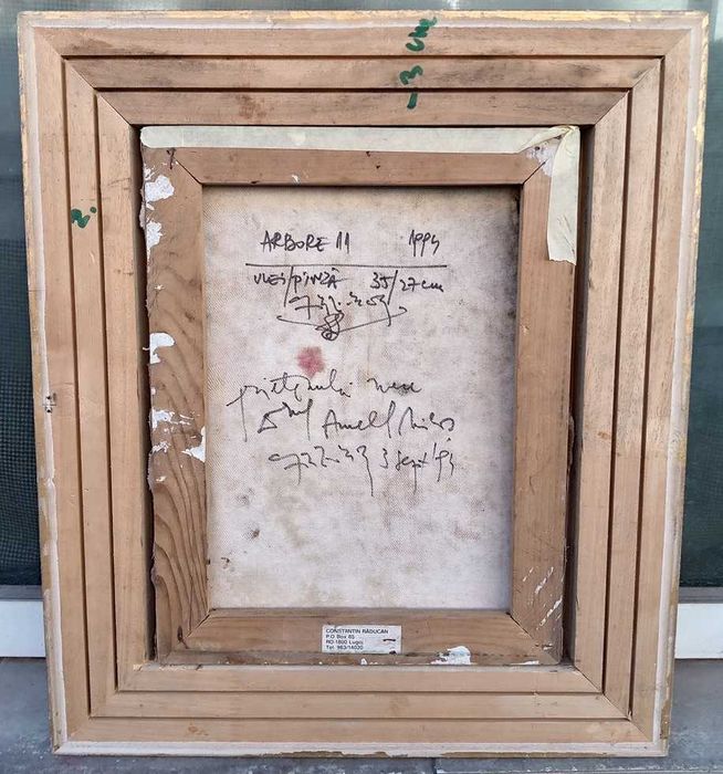 Tablou vechi - arbore - semnat Constantin Raducan