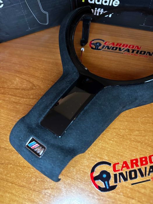 Trim Volan M - LED - Alcantara + Piano Black - BMW - Seria F