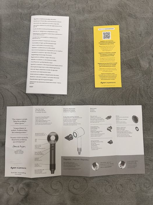 Vand uscator de par dyson HD07