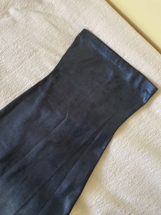 Синя дълга рокля