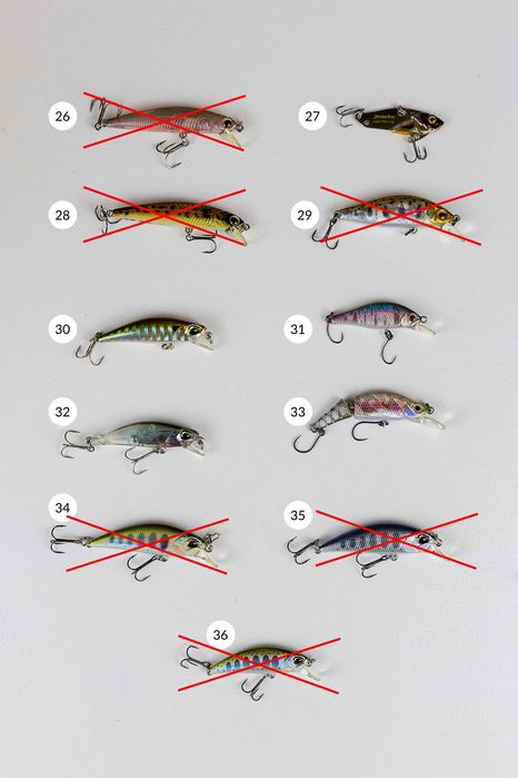 Colectie voblere si rotative pastrav