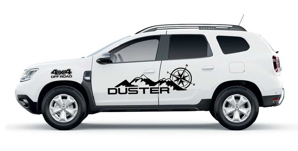 Stickere autocolante DACIA DUSTER Off Road 4x4 munti busola natura