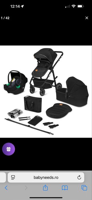 Carucior 3 in 1, Lionelo, Bianka