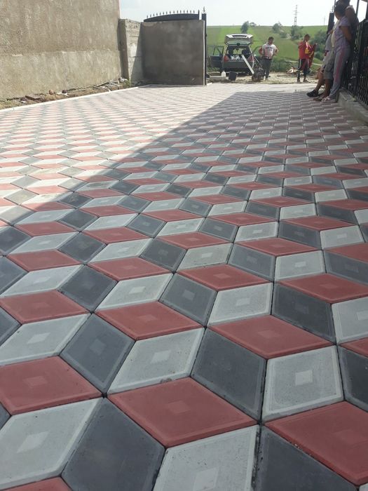 Fabricam pavaje pavele din beton aditivat - Model 20x20 cu 20x10