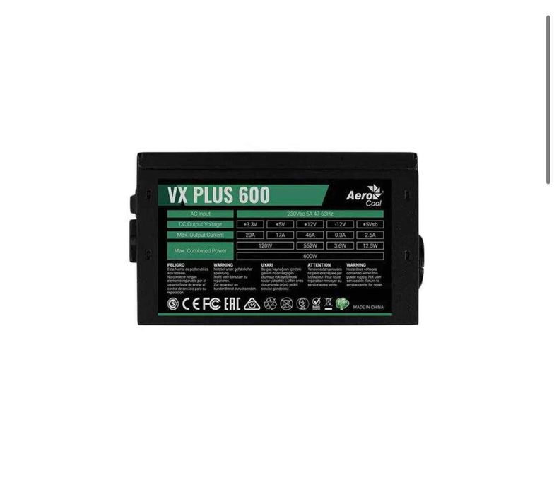 Блок питания AeroCool VX Plus Stealth 600W для компьютера