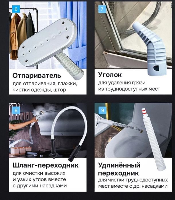 Паровая швабра 4в1