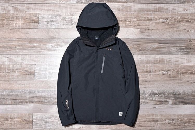 SALEWA (Германия) мужская мембранная непромокаемая тёплая куртка 3 в 1