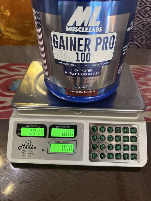 Gainer pro 100 mahsuloti