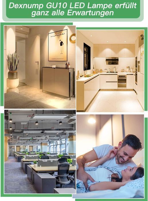 Set 10 Becuri LED GU10 Dimabile 6.5W, 700lm – Lumină Caldă, Unghi 120°