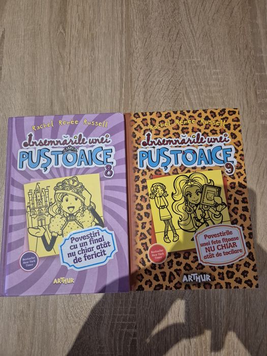Carti fete "Însemnările unei puștoaice " vol 8 si 9