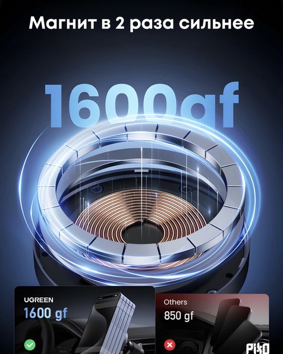 Магнитный держатель/зарядка Ugreen