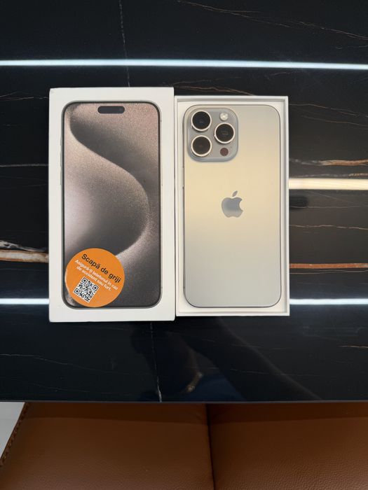 iPhone 15 Pro Max – 256 GB – Natural Titanium – Full Box