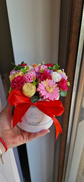 Aranjament flori din ceara