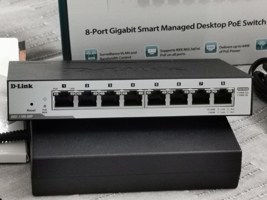 Switch retea DGS-1100-08P POE