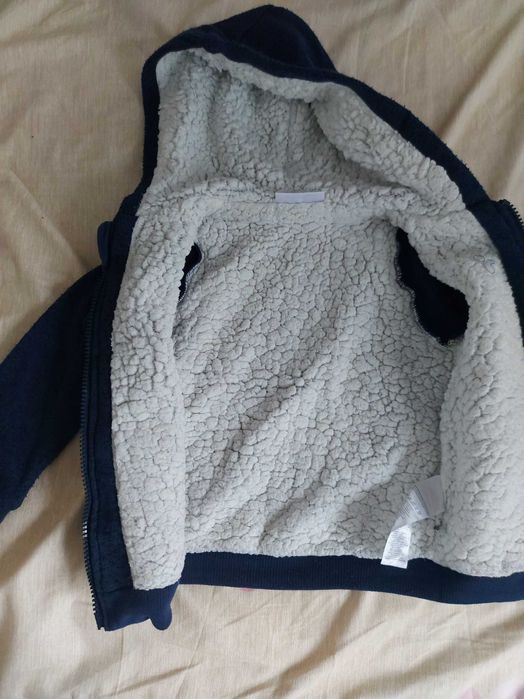 Детска плътна жилетка/суичър