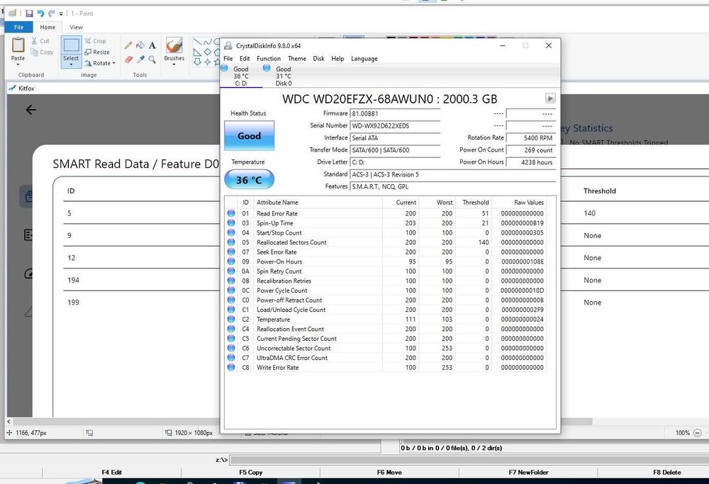 Doua HDDs 2TB WD Red