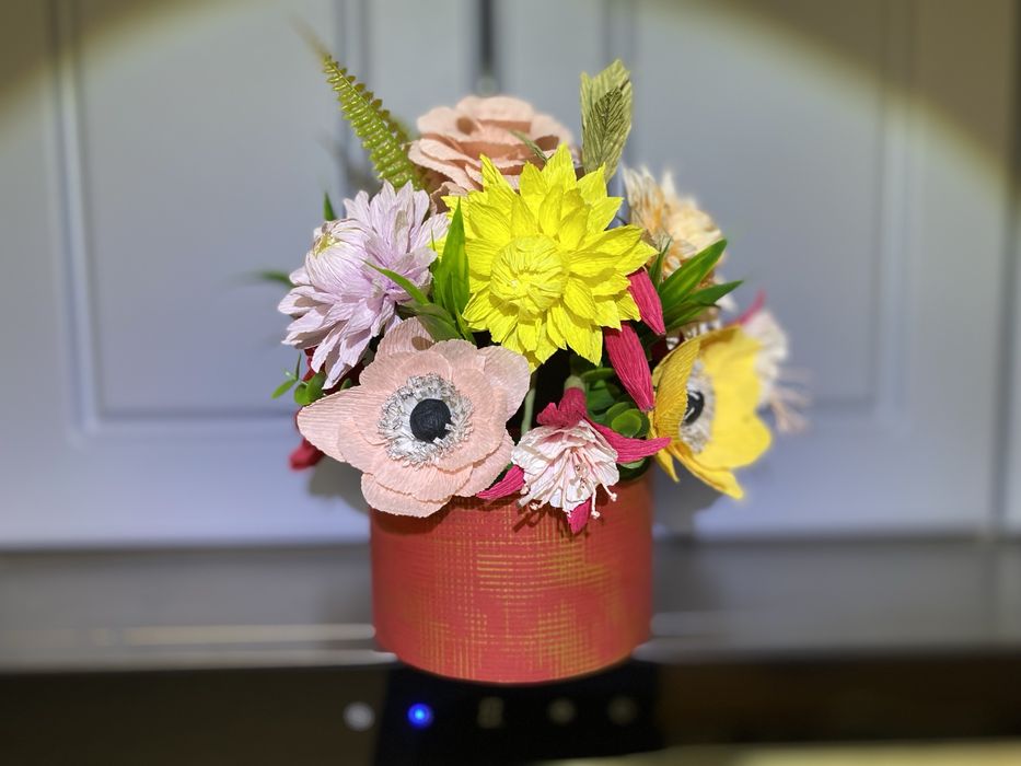 Aranjamente florale din hartie floristica