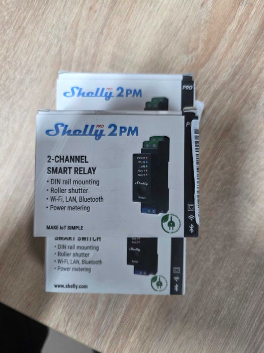 2 releu inteligent Shelly Pro 2PM