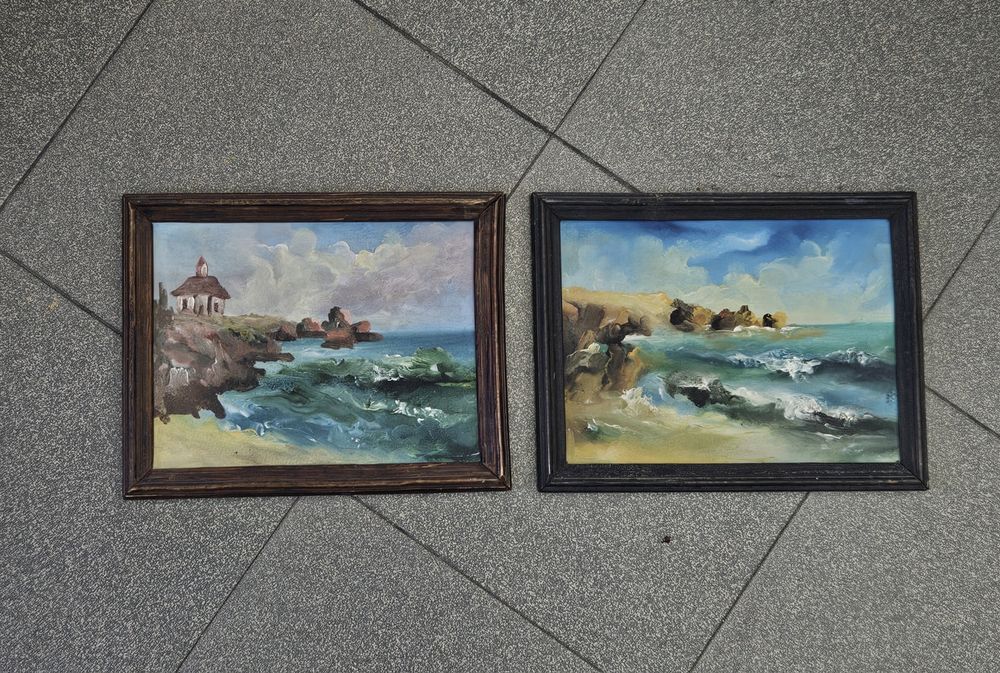 Морски пейзаж две Картини около 1960г.