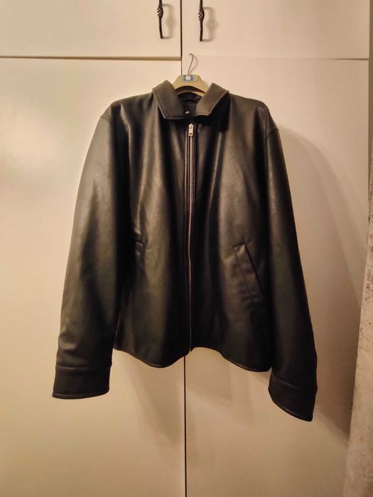 Jachetă de bărbați nouă din imitație de piele H&M