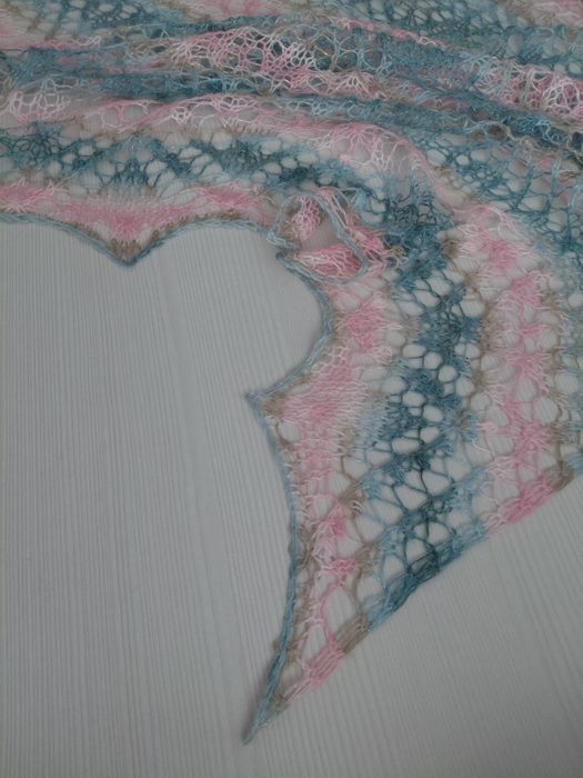 Ажурная шаль хэндмейд