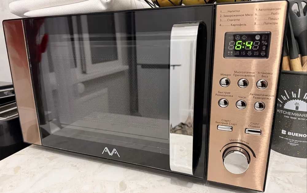 Микроволновая печь МОЩНО греет СЕНСОРНЫЙ с ДИСПЛЕЕМ как НОВАЯ